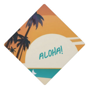Hawaiian/Aloha/Tropical/beach Graduation Cap Topper