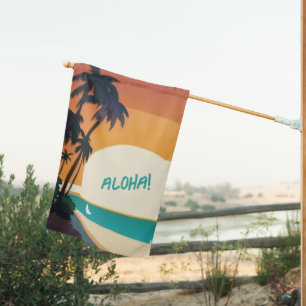 Hawaiian/Aloha/Tropical/beach House Flag