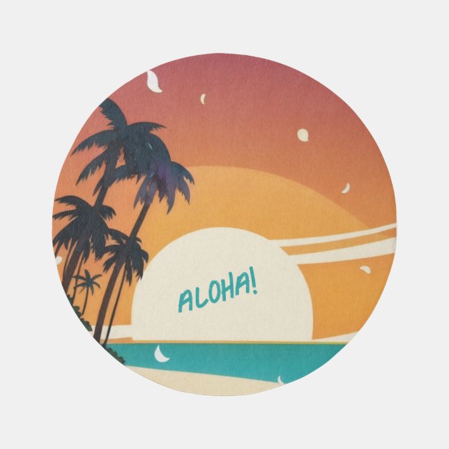 Hawaiian/Aloha/Tropical/beach Outdoor Rug (Front)