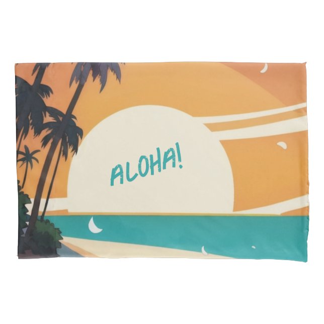 Hawaiian/Aloha/Tropical/beach Pillow Case (Front)