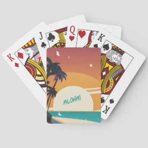 Hawaiian/Aloha/Tropical/beach Poker Cards