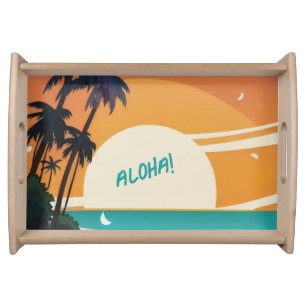 Hawaiian/Aloha/Tropical/beach Serving Tray