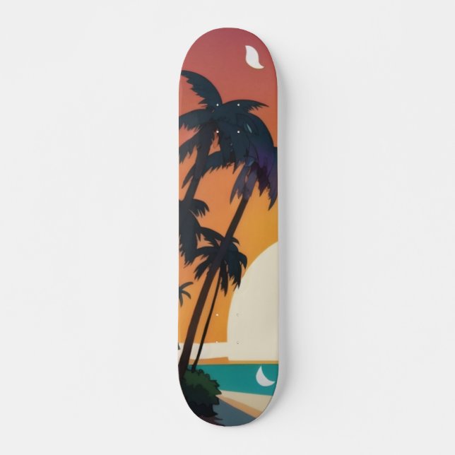 Hawaiian/Aloha/Tropical/beach Skateboard (Front)
