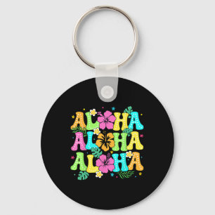 Hawaiian Aloha Tropical Luau Costume Party Hawaii  Keychain