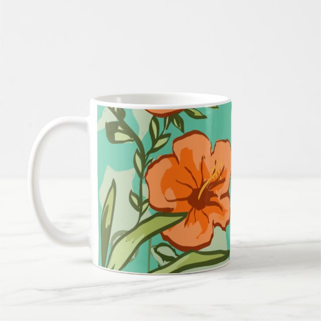 HAWAIIAN ART COFFEE MUG (Left)