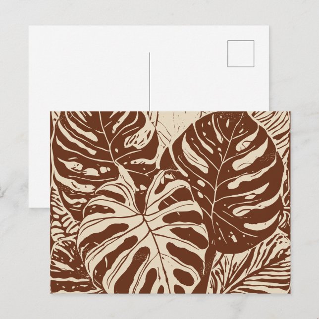 Hawaiian art postcard (Front/Back)