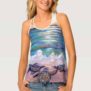 Hawaiian Baby Sea Turtles Tank Top