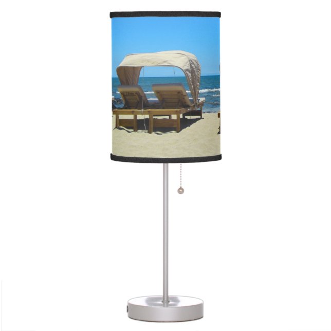 Hawaiian Beach Chair Table Lamp (Left)