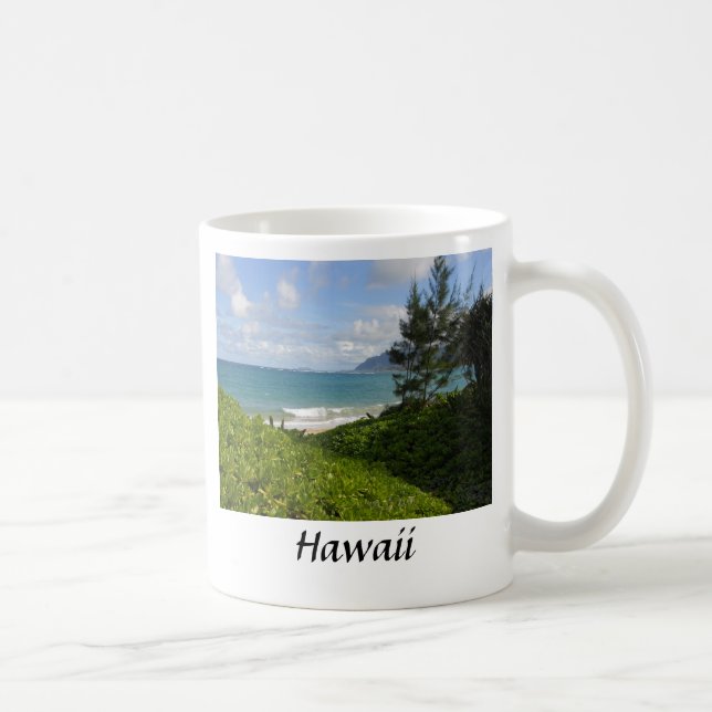 Hawaiian beach coffee mug (Right)