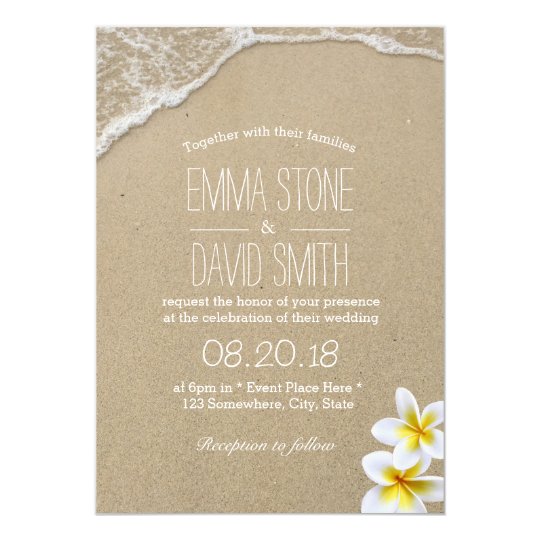 Hawaiian Beach Destination Wedding Invitations Zazzle Com