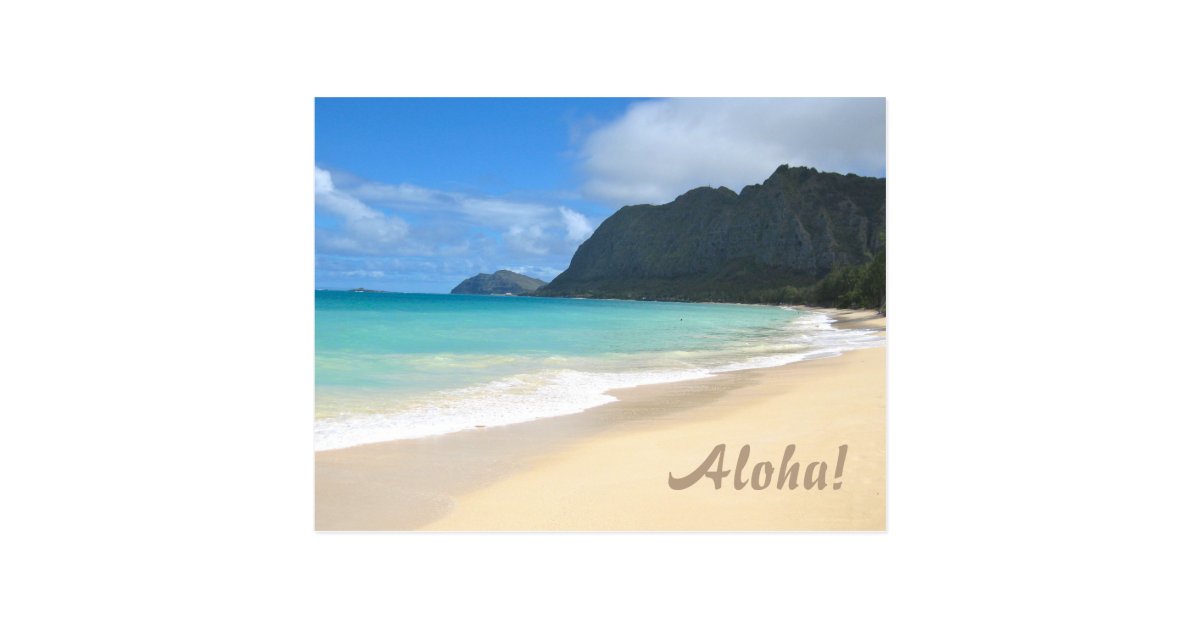 Hawaiian Beach Postcard | Zazzle.com