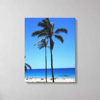 Hawaiian Beach Scene Canvas Print