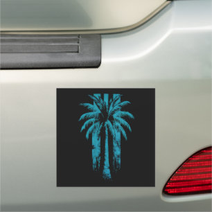 Hawaiian Beach Summer Tropical Vacation Palm Tree Car Magnet