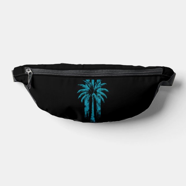 Hawaiian Beach Summer Tropical Vacation Palm Tree Fanny Pack (Lay Down)