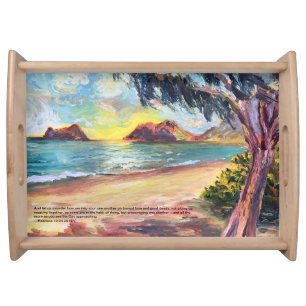 Hawaiian Bellows Beach serving tray