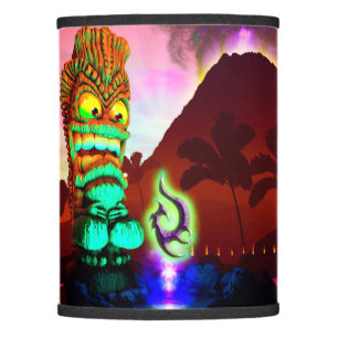 Hawaiian Big Tiki Likes Fire Lamp Shade