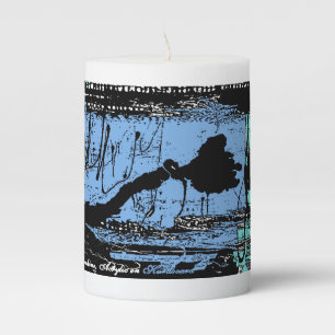 HAWAIIAN BLACK SAND PILLAR CANDLE