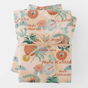 Hawaiian Breeze Mele Kalikimaka Gift Wrap