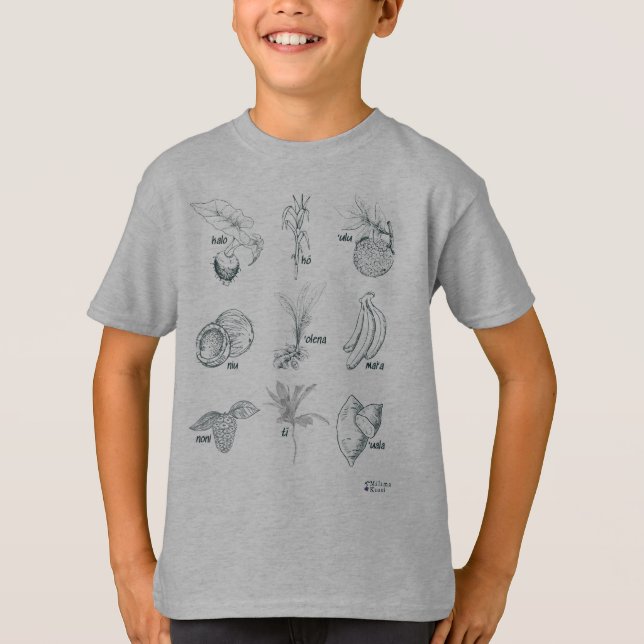 Hawaiian Canoe Plant Keiki Tshirt (Front)