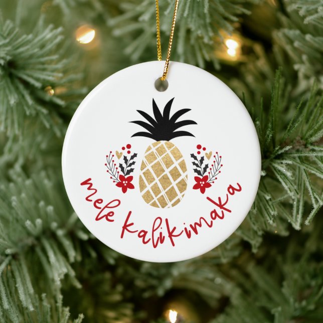 Hawaiian Ceramic Ornament (Tree)
