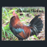 Hawaiian Chickens Calendar<br><div class="desc">Chickens are beloved on the Hawaiian Islands; they are also hugely beneficial at keeping the bug population in check! Hawaiian chickens are some of the most colorful wild chickens and they love to show off their brightly lit feathers. Thank you for looking and please find more items in my shops:...</div>