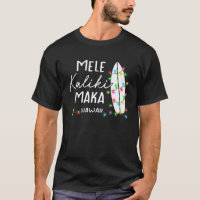 Hawaiian Christmas Gifts Mele Kalikimaka Surfboard