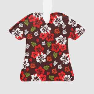 Hawaiian Christmas Hibiscus Ornament