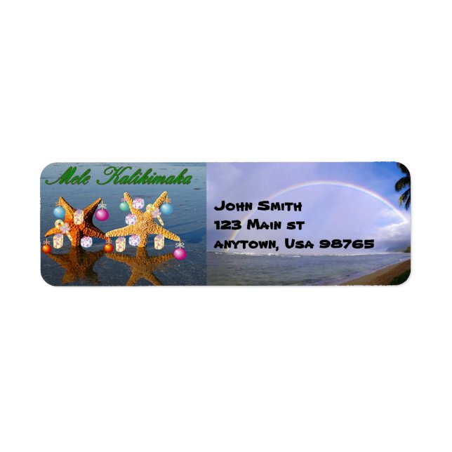 Hawaiian Christmas Label (Front)