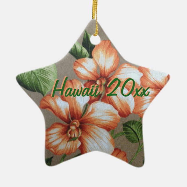 Hawaiian Christmas Ornament (Back)