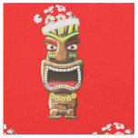 Hawaiian Christmas Santa Tiki Fabric
