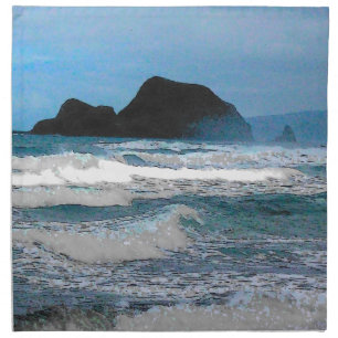 Hawaiian Coast Blue Sky Cloth Napkin
