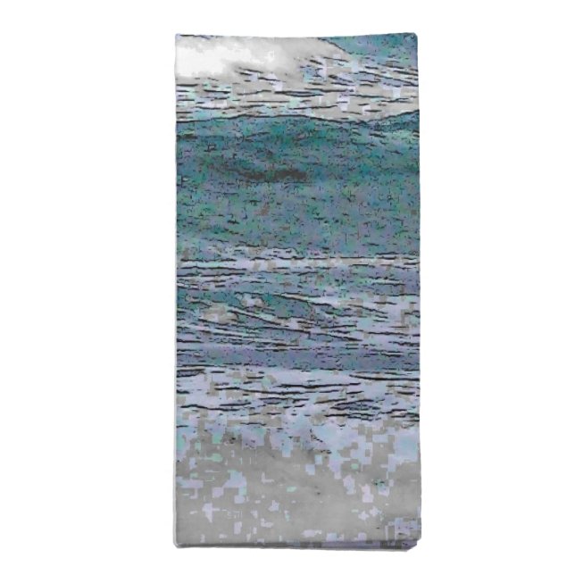 Hawaiian Coast Blue Sky Cloth Napkin (Folded)