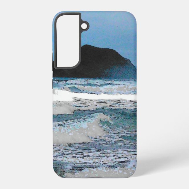 Hawaiian Coast Blue Sky Samsung Galaxy Case (Back)