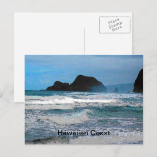 Hawaiian Coastal Island Ocean Tropical Paradise Postcard