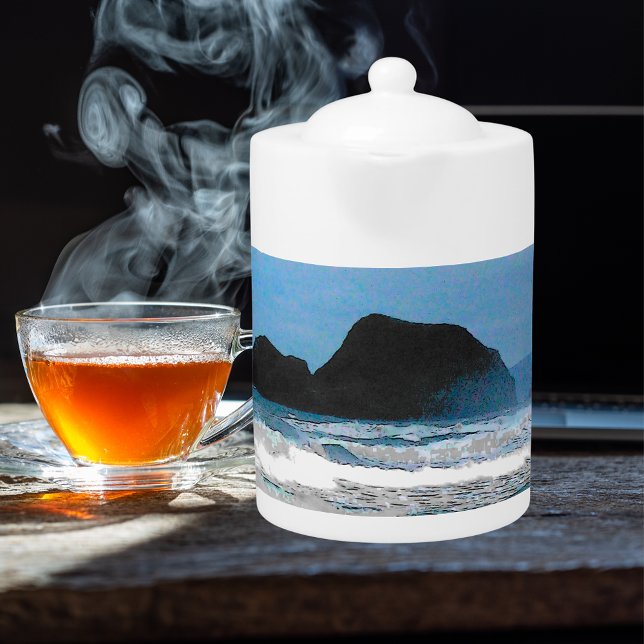 Hawaiian Coastal Island Ocean Tropical Paradise Teapot (Hawaiian Coastal Island Ocean Tropical Paradise Teapot)