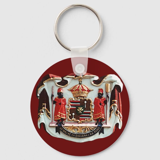 Hawaiian Coat of Arms Keychain (Front)
