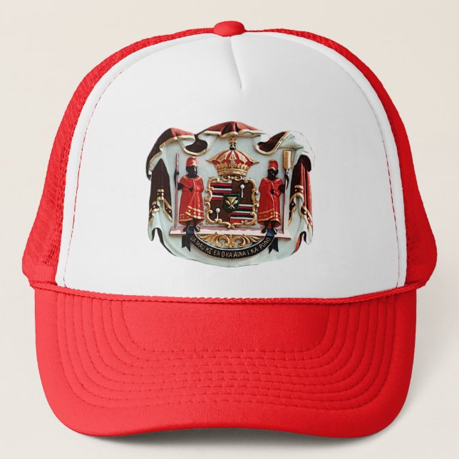 Hawaiian Coat of Arms Trucker Hat (Front)