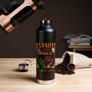 Hawaiian Coffee Insulated Water Bottle