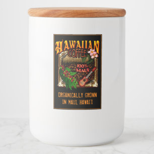 Hawaiian Coffee Maui Food Label