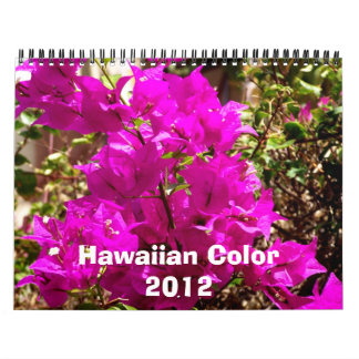 Hawaiian Color 2012 Calendar