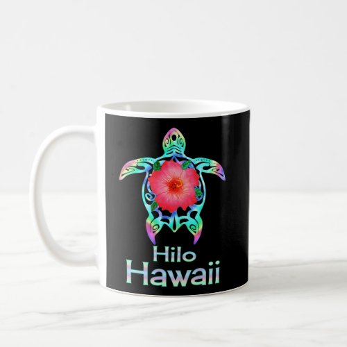 Hawaiian Colorful Sea Turtle Hilo Hawaii Coffee Mug