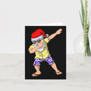 Hawaiian Dabbing Santa Christmas In July Kids Gift Card