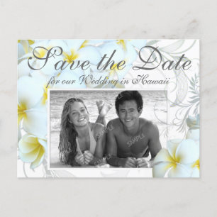 Hawaiian Destination Wedding Save the Date Cards