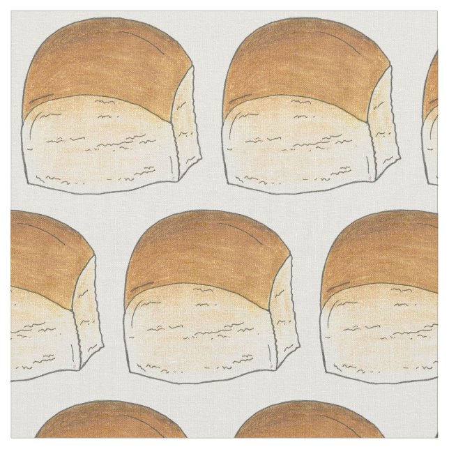 Hawaiian Dinner Bread Rolls Bakery Bun in the Oven Fabric (Close Up)