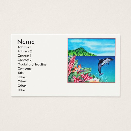 Hawaiian Dolphin Business Card