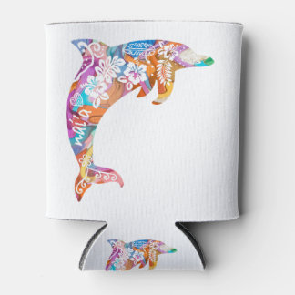 Hawaiian Dolphin in Bright Colors Can Cooler