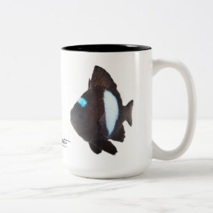 Hawaiian Domino Damselfish, Dascyllus albisella Two-Tone Coffee Mug