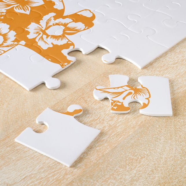 Hawaiian Doxie Dachshund Jigsaw Puzzle (Side)