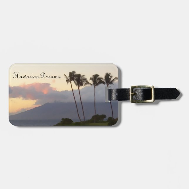 Hawaiian Dreams Luggage Tag (Front Horizontal)