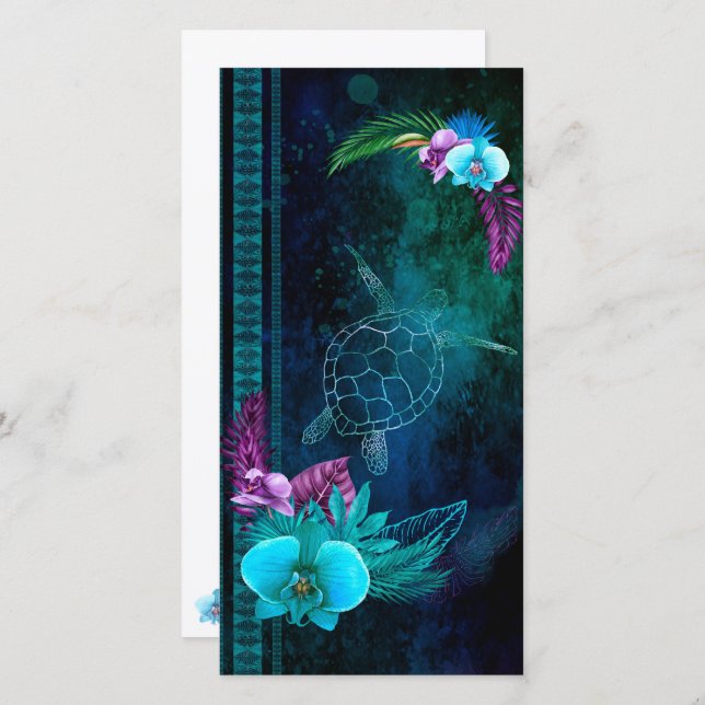 Hawaiian Dreams Tall Note Card (Front/Back)